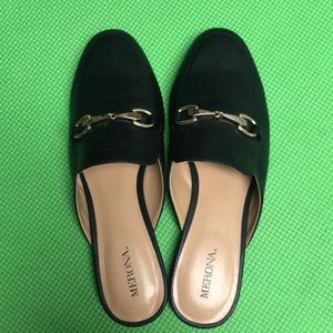 Black loafers